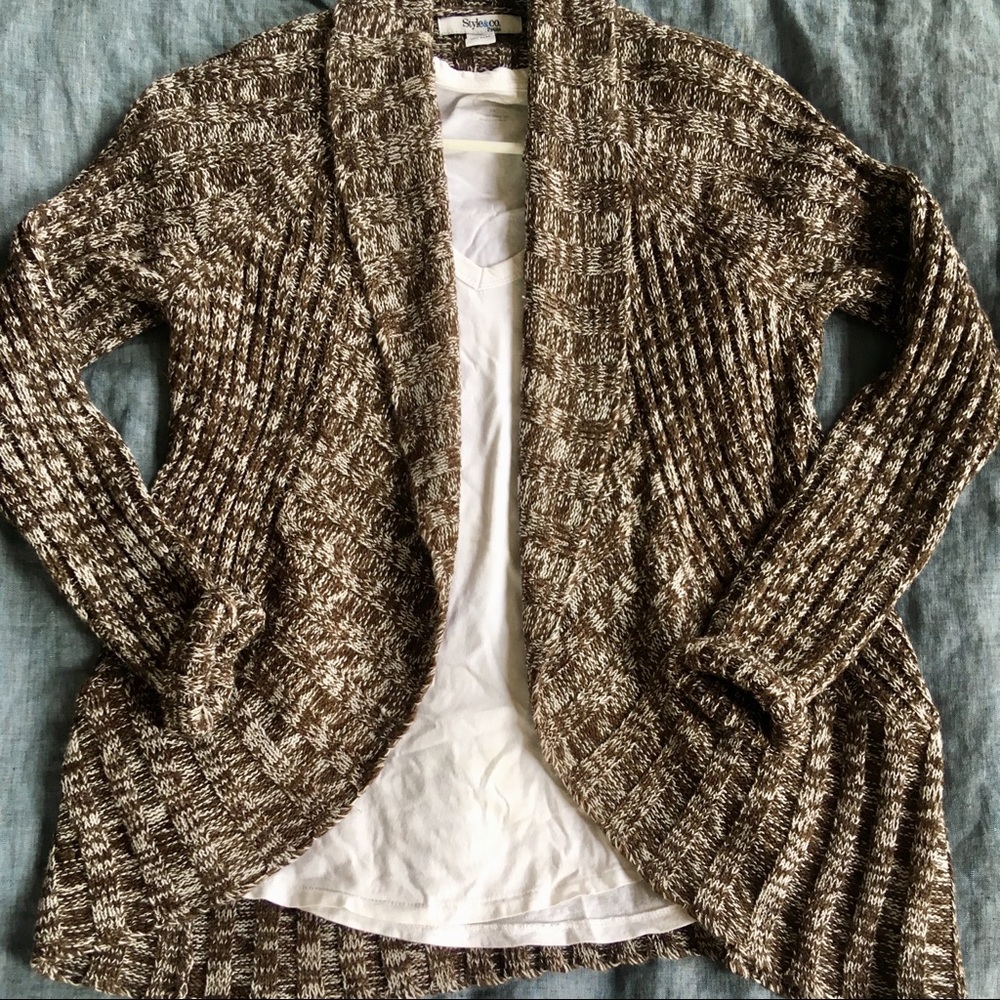 LAST CHANCE Style & Co Shawl Collar Knit Cardig…